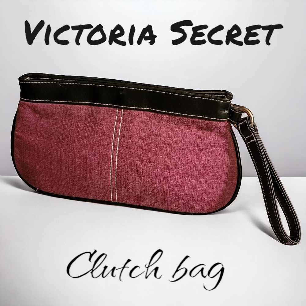 Victoria Secret wristlet clutch bag purple